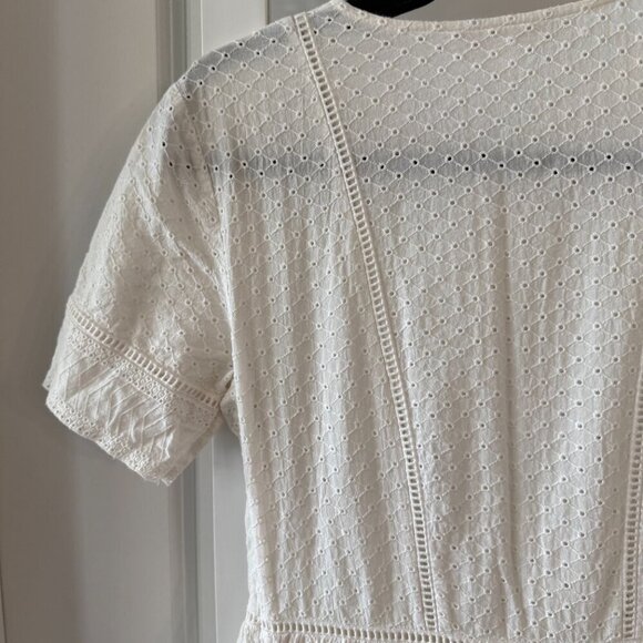 Jonathan Simkhai White Eyelet Midi Dress Size XS Color White - Picture 4 of 4